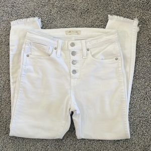 Madewell white highrise skinnyjeans size 36 petite